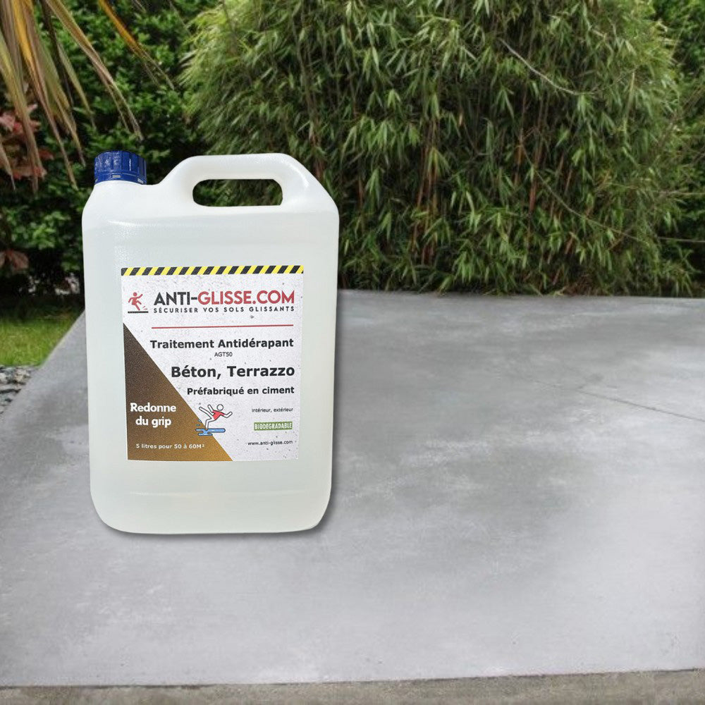 Antidérapant sol béton glissant